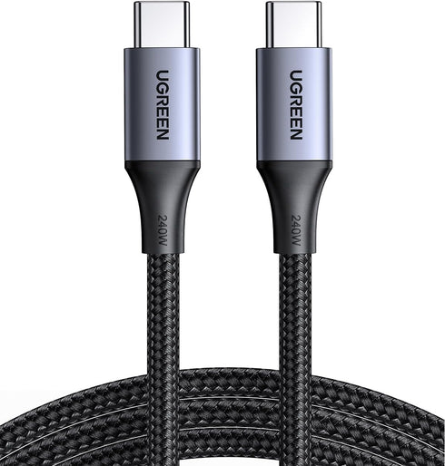 UGREEN 240W USB C to USB C Cable, 3.3FT Fast Charging for iPhone 15 Pro Max, Samsung Galaxy S24/S23, MacBook Pro/Air.