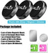 Magnetic Phone Mounts 3 Pack with 3M Adhesive, Black Flat Cell Phone Holder for Car Dashboard, Universal Magnet Set