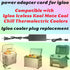 MSZLZTD 12V DC12V Power Adapter for Plug in Coolers Vehicles Igloo Iceless Thermoelectric Coolers Compatible with Igloo