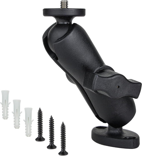 Universal Wall Mount Bracket with 1 Inch Ball Mount Connector for Security Camera, Baby Monitor, Action Camera, DSLR