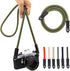 Vintage Camera Strap 100cm Nylon Climbing Rope Neck Shoulder Strap for Micro Single and DSLR Camera (Army Green)