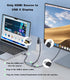 SWITCHFLUX Adapter,4K60Hz 2 2s,PS5,Switch,Xbox,Portable HDMI to USB C Uni-Directional HDMI (Source) to USB C (Display)