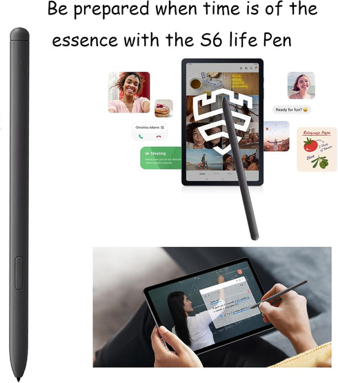 2 Pack S6 Lite Stylus Pen for Samsung Galaxy Replacement for Galaxy S6 Lite S Pen SM-P610N, P615, P610 (Grey)