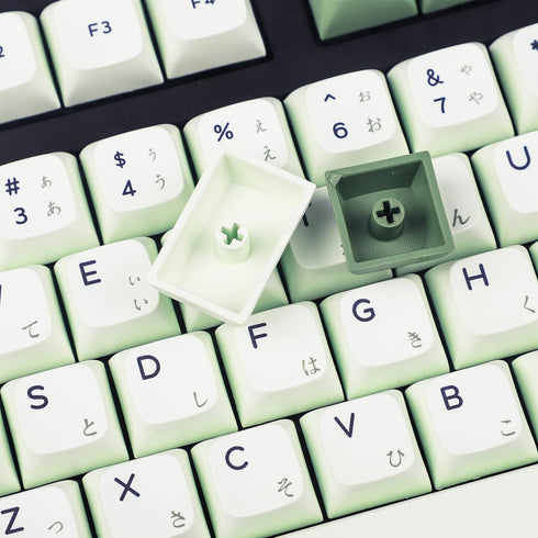 Matcha 3.0 Dye Sub ZDA PBT Keycap Set, Similar to XDA for MX Split Keyboard 104 87 61 Melody 96 KBD75 ID80 GK64