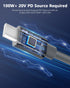 6.6FT 2M 18AWG 20V 5A 100W+ 737 Starlink Mini Cable USB C to DC Power Cable Fast Charging Power Cord Starlink Mini
