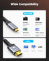 4K 3 2.0 4K@60HZ 2K@165HZ 18Gbps 3FT Highwings Micro HDMI to HDMI Cable FT, Micro Male to HDMI Male Nylon Braided Cord