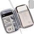 Small Electronic Organizer Travel Bag - Waterproof Gadget Storage Sleeve for Cables, USB, Earphones, Hard Drives