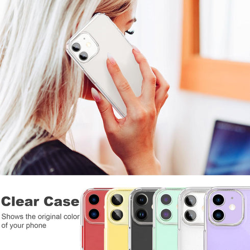 Compatible with iPhone 11 Case, Clear TPU Shockproof Bumper Cover, Anti-Scratch Protective Slim Thin Case for 11 6.1inch