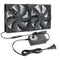 2 x 120mm 240mm Computer Fan with AC Plug, 110V - 240V