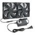 2 x 120mm 240mm Computer Fan with AC Plug, 110V - 240V