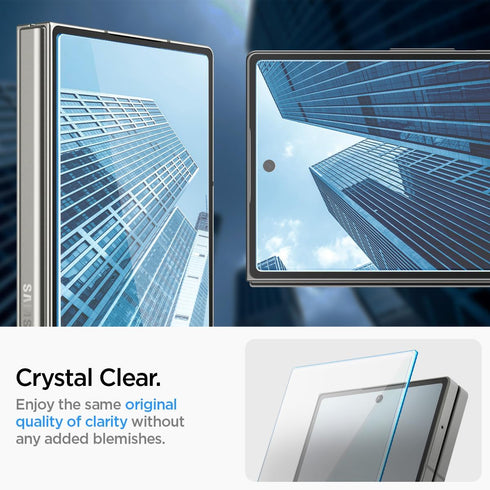 Spigen Tempered Glass Screen Protector, GlasTR EZ FIT for Galaxy Z Fold 6, 2 Pack