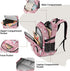 Bolaz Backpack 14 Inch Football Ice Cream Cherry Star Heart Pattern Travel Laptop Computer Bag Sturdy School Bag