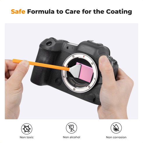 K&F CONCEPT 20ML*2 Non-Flammable Camera Cleaning Solution, Microfiber Lens Cleaner Care Kit, Camera Lens Cleaner