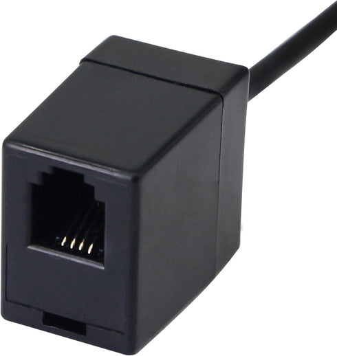 SinLoon RJ9 to 3.5mm Telephone Adapter Cable, Female RJ9 Headset to Male 3.5mm Cell Phone Adapter for Smartphones