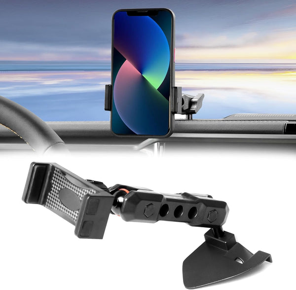 Phone Mount Holder for Jeep Wrangler, Dashboard Phone Holder Mount for 2018-2023 Jeep Wrangler JL Accessories, 1 Pack,