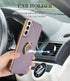 Tnarru Samsung Galaxy S22 Plus Case with Ring Holder Kickstand, Soft TPU Shockproof Electroplated Protective Case,
