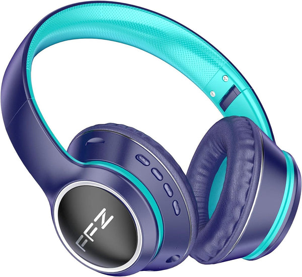 FFZ Kids Bluetooth Headphones, Wireless Headphones for Kids, Built-in Microphone, Colorful LED Lights, Foldable