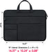 RAINYEAR Laptop Sleeve Carrying Case Compatible with 2022 2021 16 Inch MacBook Pro A2485 M1 Briefcase with Hidden Handle Multiple Pocket Protective Padded Polyester Waterproof Computer Bag,Black