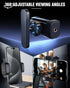 IPOW 360 4.7"-6.5" Magnetic Gym Phone Holder with Rotation, Strong Alloy Base & Adjustable Arm, Compatible