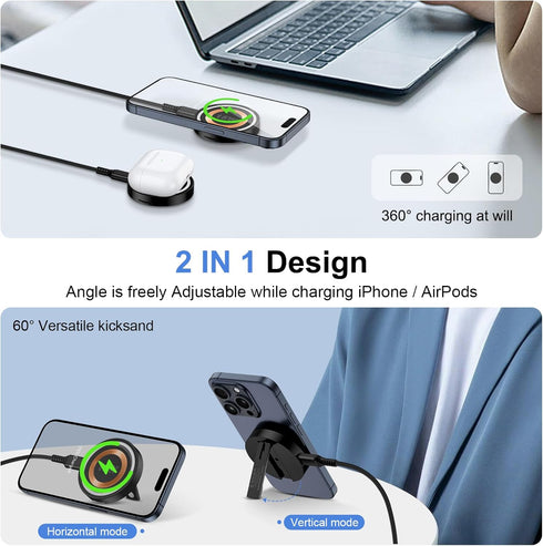Magsafe Charger Samsung USB C Magnetic Wireless Fast Charger 15W for Samsung Galaxy S24 Ultra S23FE S22 S21 Plus, Mag-Safe iPhone Charging Pad for iPhone 15/14/13 Pro Max Plus, 20W Type-C PD Adapter