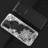 for Galaxy A20 Case - Shockproof Clear Floral Soft TPU Slim Phone Cover for Samsung Galaxy A20, White Mandala