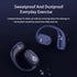 Open Ear Headphones, Wireless Bluetooth 5.3 Earbuds with LED Display Charging Case, Sport Design for Running Fitness