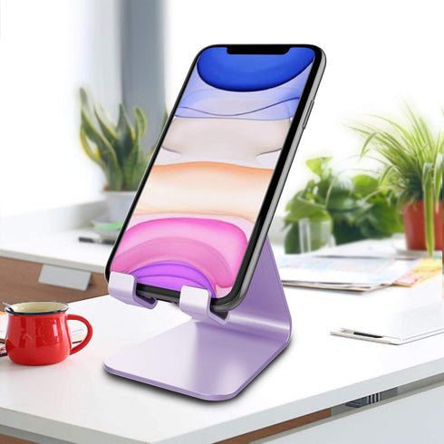 CreaDream Aluminum Desktop Cell Phone Stand, Cradle, Holder Compatible with Switch, All Smartphones, iPhone 11 Pro, Xs