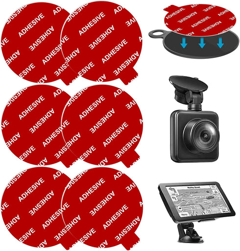 Sticky Adhesive Replacement for Windshield Camera Holder, 6pcs 2.76" VHB Double-Sided Adhesive Tapes