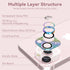 CloudValley HD Tempered Metal Matte Glass Camera Lens Protector for iPhone 15/15 Plus, Glitter Pink, Case Friendly.