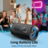 Hupoaf 5.4 2026 20W IP-X7 Bluetooth Speaker, Wireless Bluetooth Speaker with Stereo Deep Bass, HD Call, Colorful RGB