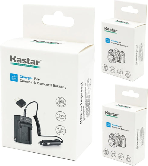 Kastar Battery 2-Pack + Charger for Nikon EN-EL20, EN-EL20a, MH-27, MH-29, Coolpix P950, P1000, A, 1 AW1, 1 J1, 1 J2, 1