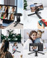 Mini Tripod, Anozer Small Tripod with Universal Phone Holder & Cold Shoe, Lightweight Phone Tripod Stand Compatible