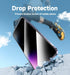 iPhone 14 Pro Max 6.7" Privacy Tempered Glass Screen Protector - MAGIC JOHN 2 Pack, Easy Bubble-Free Installation, Auto
