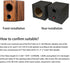 Speaker Cabinet Port Tubes for PA/DJ Speaker Cabinets, 2" Diameter, 1" Length, 2Pack