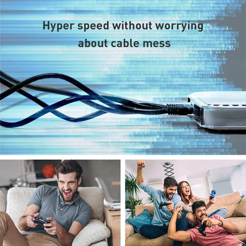 Network Cable, Shielded Ethernet Cable, Cat8 10ft 2pack Cable, Gold Plated RJ45 Connectors, 26AWG Cat8 Network Cable, Weatherproof 40Gbps 2000Mhz F/FTP LAN Cables for Gaming, Xbox, Modem, Router, PC by Smolink