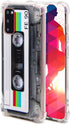 Case for Galaxy S20 with Reinforced Corners, TPU Soft Bumper Retro Cassette Tape Case Compatible with Samsung Galaxy S20