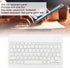 Sanpyl Keyboard, 10in Ultra Thin Bluetooth French AZERT Keyboard, Waterproof Multifunctional for Tablet Phone