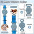 Waterproof Airtag Dog Collar Holder, Silicone Case for Apple AirTag, Anti-Lost Holder for Pet GPS Tracker