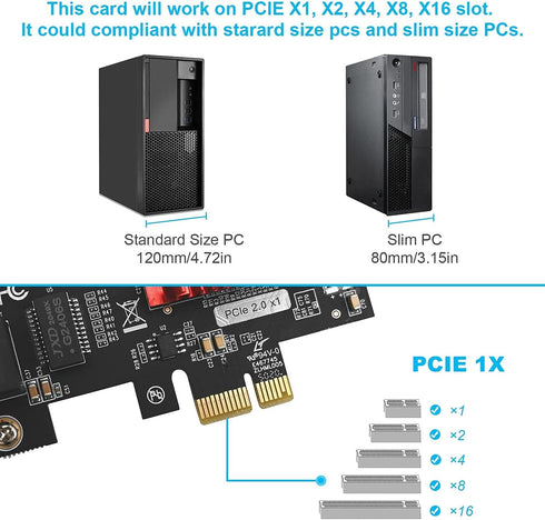 ULANSeN 1000M 82575/82576 Dual-Port PCIe Gigabit Network Card PCI Express Ethernet Adapter with Intel Two Ports LAN NIC
