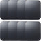 SALEX Replacement Metal Plates Set for Magnetic Car Phone Holder, 8 Pack Black Rectangular Iron Discs