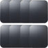 SALEX Replacement Metal Plates Set for Magnetic Car Phone Holder, 8 Pack Black Rectangular Iron Discs
