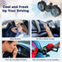 360 3-Speed 5V 2A Hayousui Rechargeable Dual-Head Fan for Car: USB Cooling Backseat Fans for Baby with Rotatable