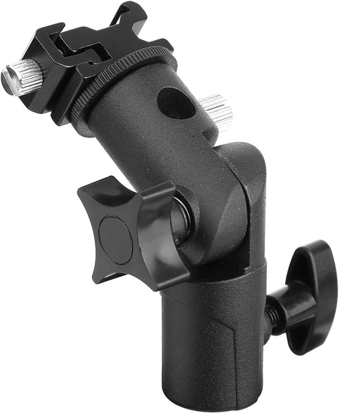 2Pack Anwenk Speedlite Mount Swivel Light Stand Bracket with Umbrella Holder for Nikon Canon Pentax Olympus DSLR