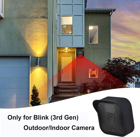 Hisewen Silicone Cover Case for All-NEW Blink (3rd Gen) Outdoor Camera, 3 Pack UV Weather Resistant Protective Cover