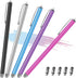 Long Stylus Pens for Touch Screens (5 Pack 185mm) High Sensitivity, Precision, Compatible with iPad, iPhone, Android