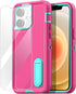 AICase iPhone 12/12 Pro Heavy Duty Rugged Case with Kickstand, Glass Screen Protector & Camera Lens, Full Body