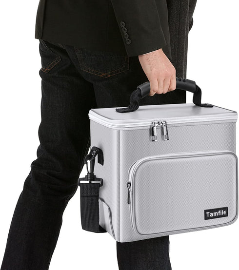 4200F Tamfile Fireproof Lipo Battery Bag with Heat Insulated, Ebike Lipo Bag with Pockets and Shoulder