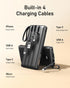VEEKTOMX 20000mAh Power Bank with Built-in Cables, Portable Charger for iPhone, USB C LED Display External Battery