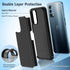 JXVM for OnePlus Nord N200 5G Case - Dual Layer Heavy Duty Protective Cover with Non-Slip Textured Back (Black)
