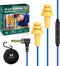 MIPEACE Work Earbuds Headphones, Safety Industrial Ear Plugs with Mic and Volume Control, Noise Reduction Earphones